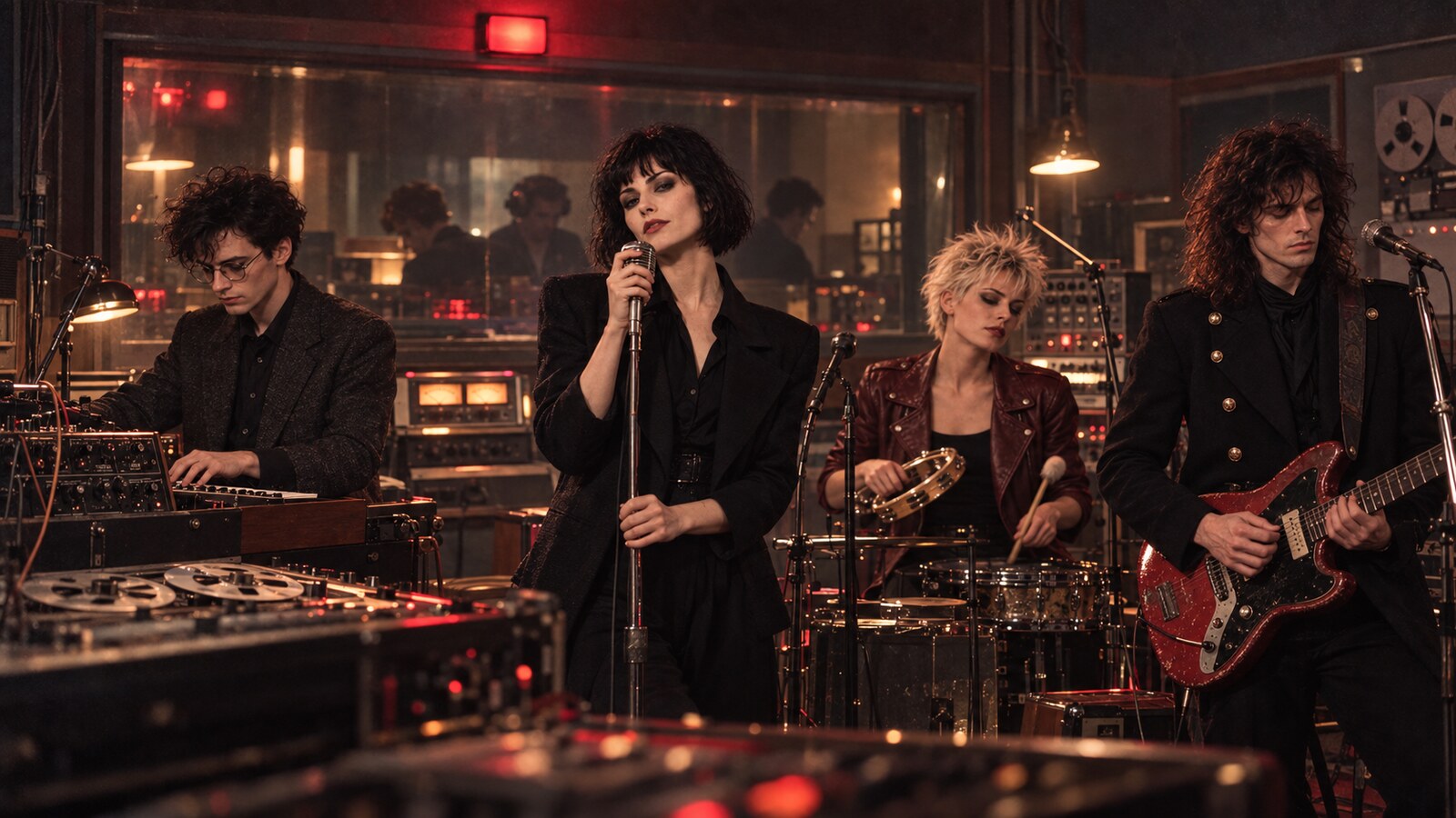 The Static Saints performing their final live radio broadcast